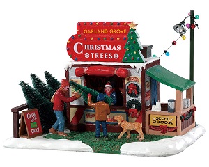 Garland Grove Tree Lot | Lemax Christmas Villages